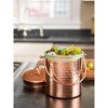 Gardener's Supply Company Hammered Copper Compost Pail | Stainless Steel - 6-3/4" Diameter x 9" H Overall | Easy To Clean Resists Odors & Stains | - 2 of 3