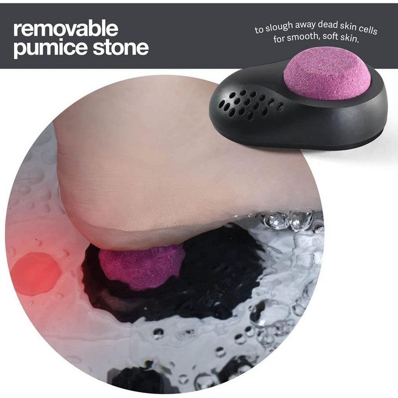 Foot Spa Massager Collapsible option - Includes Remote Control, Pumice Stone, Heat option, Bubbles, Jets and Vibration Button - MedicalKinUsa, 5 of 8