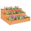 vidaXL Garden Raised Bed Brown Solid fir wood 47.2x47.2x22.0 in - 3 of 4