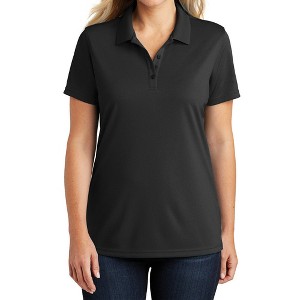 Mafoose Women's Moisture-Wicking Dry Zone Short Sleeve UV Micro-Mesh Polo Shirt - 1 of 4