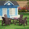 WestinTrends Malibu Kids 5-Piece HDPE Outdoor Square Patio Dining Table and Chairs Set - 2 of 4