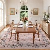 Large Living Room Rug Washable Modern Floral Accent Carpet with Non-Slip Backing, Ultra-Soft Low Pile Floor Cover for Dining Room - 2 of 4