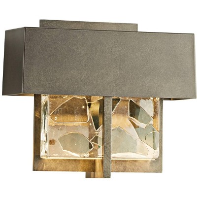 Hubbardton Forge Shard 7 1/4"H Burnished Steel Small LED Outdoor Wall Light