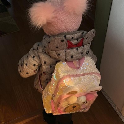 Girls 10.5 Sequin Llama Backpack Cat Jack Pink Target