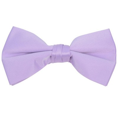 Young Boy's Pre-tied Adjustable Length Bow Tie - Formal Tuxedo Solid Color