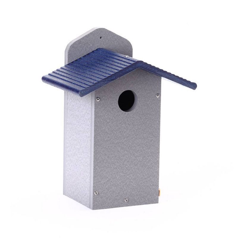 Green Solutions Rustic Recycled Bluebird House Blue - Birds Choice, 1 of 8