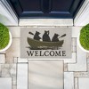 Stupell Industries Welcome Rowing Bears Printed Outdoor Imitation Sisal Door Mat, design by Jim Baldwin - 4 of 4