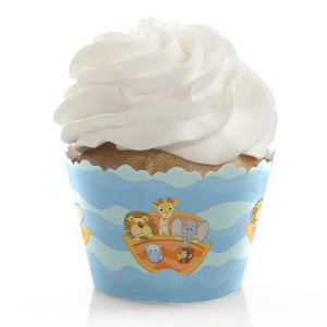 Big Dot of Happiness Noah's Ark - Baby Shower or Birthday Party Decorations - Party Cupcake Wrappers - Set of 12 - 1 of 4