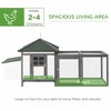 LOVMOR 77" Wooden Chicken Coop with Nesting Box - 3 of 4