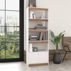 Manhattan Comfort 71.65" Ratzer Mid - Century Modern 5 Shelf Bookcase - image 2 of 4