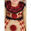 HalloweenCostumes.com Creepy Circus Cutie Costume for Toddler Girls | Scary Clown Dress with Striped Leggings - 2 of 3