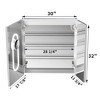 30 in. x 32 in.Built-in or wall-mounted Defogging and Dimming Mirror Cabinet Adjustable Shelf with Outlet and USB - 2 of 4