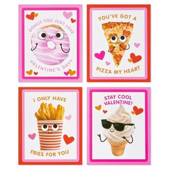 Joyseller Pack of 35 Valentines Day Cards for Kids School | 7 Assorted  Designs of Valentines Cards with 35 Scented Stickers & 35 Envelops |  Valentines