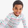 Primary Kids Organic Long Sleeve Pj Top In Holiday Prints - 2 of 3