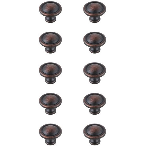 Elegant Lighting Garlande 1.2Inch Diameter Oil-rubbed Bronze Mushroom Knob Multipack (Set of 10) - image 1 of 4