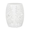 Maggift Patio End Tables, Stylish End Tables for Indoor and Outdoor Use, Ideal for Gardens, Backyard, Special Design, White, 16.5"*16.5"*20.5" - 4 of 4
