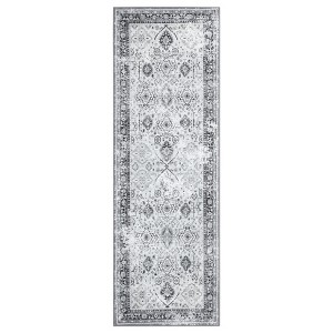 COZONY Washable Vintage Oriental Area Rug with Non-Slip Backing, Low Pile Soft Carpet for Living Room and Bedroom - 1 of 4
