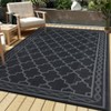 Outdoor Rug, Waterproof Reversible Patio Carpet,  Print Camping Rug, Geometric RV Mat for Deck, Balcony, Picnic & Beach - 2 of 4
