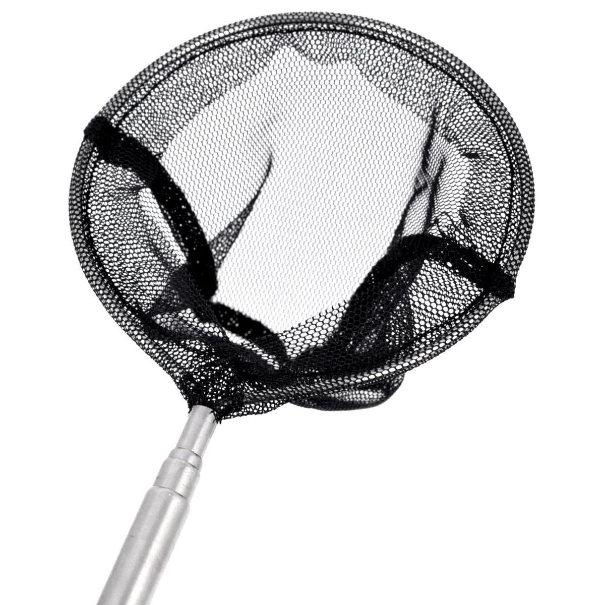 Unique Bargains Metal Round Frame Telescopic Handle Goldfish Landing Net for Fish Tank 3" Dia - thumbnail 2