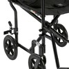 McKesson Foldable Transport Chair, Lightweight, Black, 1 Count - 3 of 4