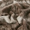 Gulches SoftHaven Series Multi color selection TwoSided Serengeti Fur Front And Mink Solid Back Multiple size options 1PC Faux Fur Blanket - 4 of 4