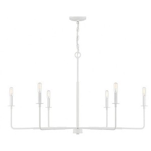 Savoy House Salerno 6 - Light Chandelier in  Bisque White - 1 of 4