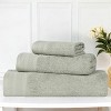 Honeycomb Waffle Border Cotton Medium Weight Towel Set by Blue Nile Mills - 2 of 4