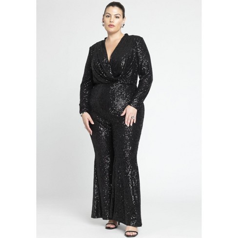 Target black jumpsuit store plus size