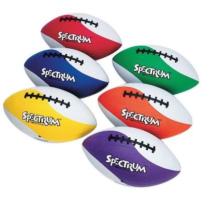 S&S Worldwide Spectrum™ Rubber Football Set (Set of 6)