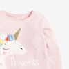 MyKids-USA Kids Girls Floral Unicorn Cartoon Pattern Princess Pullover Clothing Sweatshirt - 2 of 3