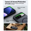 BONGEEK Magnetic for Google Pixel 9 Case & Pixel 9 Pro Case (Compatible with MagSafe) Slim Translucent Matte Shockproof Phone Cover,Black - 3 of 4