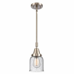 Bell - 1 Light Stem Hung Mini Pendant In Industrial Style-11.13 Inches Tall and 5 Inches Wide - 1 of 1