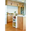 JEJ Astage 3 Tier Space saving Slim Wagon Multi-Purpose Storage with Wheels Sleek Narrow Design White - 3 of 4