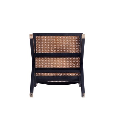 Hamlet Black & Natural Cane A-Frame Side Chair