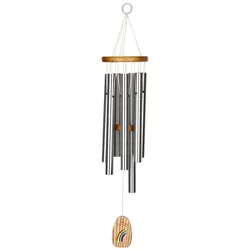 Woodstock Chimes Signature Collection, Over the Rainbow Chime, 27'' Silver Wind Chime OVER