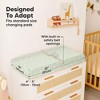KeaBabies 2pk Soothe Changing Pad Covers for Girl, Boy, Organic Soft Cotton Contoured Diaper Changing Table Pad Covers - 4 of 4