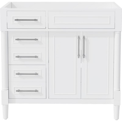 VYNXARIA 36'' Freestanding Bathroom Vanity - Stylish Storage Cabinet with Adjustable Shelves