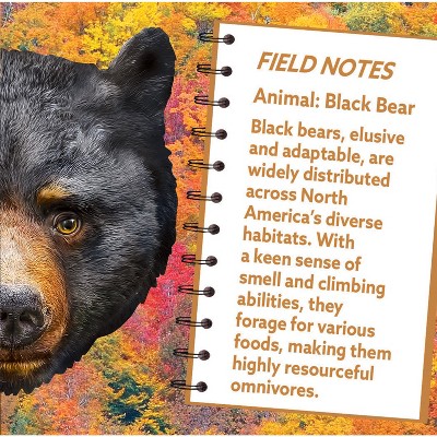 Black Bear Shaped 100 Piece Jigsaw Puzzle