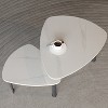 GDFStudio Kaida Modern 360° Rotatable Coffee Table with Wheels and Rubberwood Legs - 2 of 4