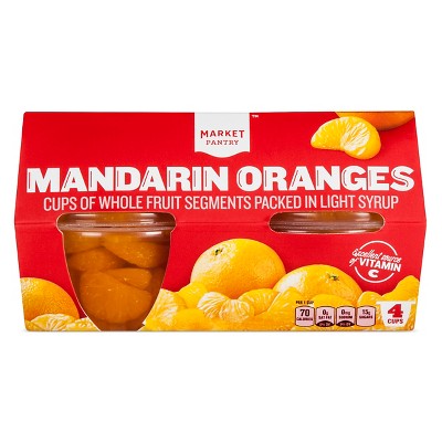 Mandarin Oranges In Light Syrup 4ct - Market Pantry™