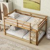 Whisen Rubber Wooden Twin over Twin Loft Bed with Ladder ,Upper and Bottom Bed Platforms crafted with Strengthened Slats - 2 of 4