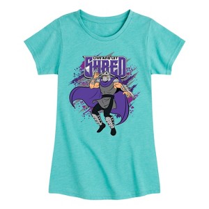 Girls' - Teenage Mutant Ninja Turtles - Live and Let Shred Fitted Short Sleeve Graphic T-Shirt - 1 of 4