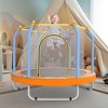 ORRD 55-inch Trampoline for Kids Indoor & Outdoor Small Toddler Trampoline with Basketball Hoop - 3 of 4