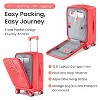 3 PCS Expandable Hard Shell Luggage Set with Spinner Wheels and TSA Lock, Lightweight Suitcase with Front Pocket 20''24''28'' 4L - ModernLuxe - 3 of 4