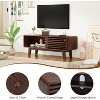 Wooakway 40.6"L 17.8"H 14.2"D Media TV Stand Entertainment Center Storage Cabinet with Sliding Door for TVs up to 59" for Living Room Natural - 3 of 4