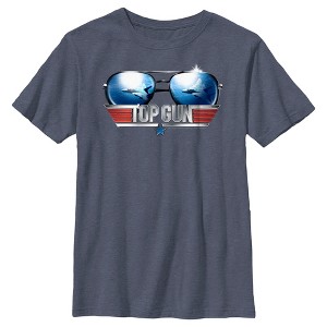 Boy's Top Gun Aviator Sunglasses Logo T-Shirt - 1 of 3