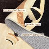 TackView Washable Abstract Circles Rug - Modern Area Accent Rug, Stain Resistant, Low Pile Throw Carpet for Bedroom Living Room - 3 of 4