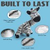 Nocciola Twistable Zebra Stuffedless Dog Toy, Plush Dog Chew Toy for Small Medium Breed, Crinkle Animal Dog Toy to Keep Them Busy - 3 of 4