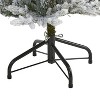 4ft. Flocked Fir Artificial Christmas Tree with 300 Warm White Lights and 967 Branches – Compact Snowy X-Mas Tree - 4 of 4