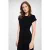 WEST K Women's Parker Cre-Neck Short Sleeve Knob-Front A-Line Midi Dress - 3 of 4